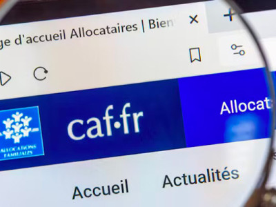 Page d’accueil du site caf.fr pour déclarer un décès auprès de la CAF