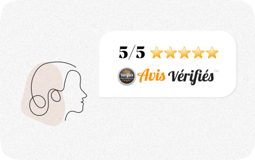 Illustration d'un visage de femme de profil